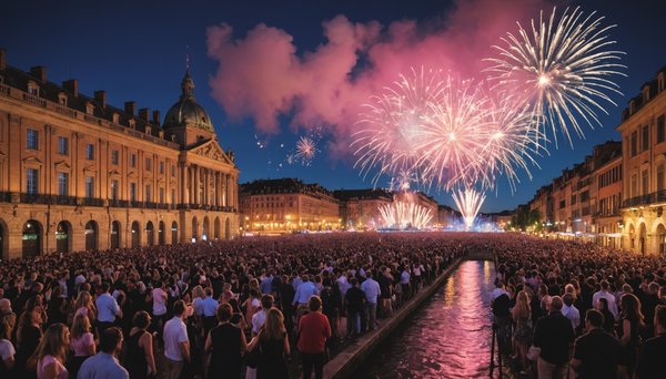 Feux d'artifice et festivités du 14 juillet : célébrer la Fête Nationale à Toulouse